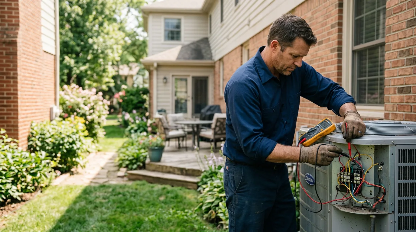 HVAC technician working near Mohrsville, PA